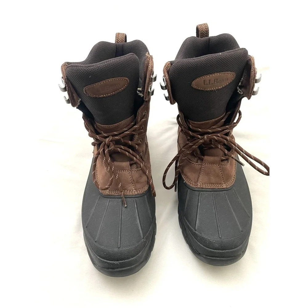 LL Bean Storm Chaser Tek 2.5 12 M Brown Hiking Waterproof Wicking Primaloft EUC